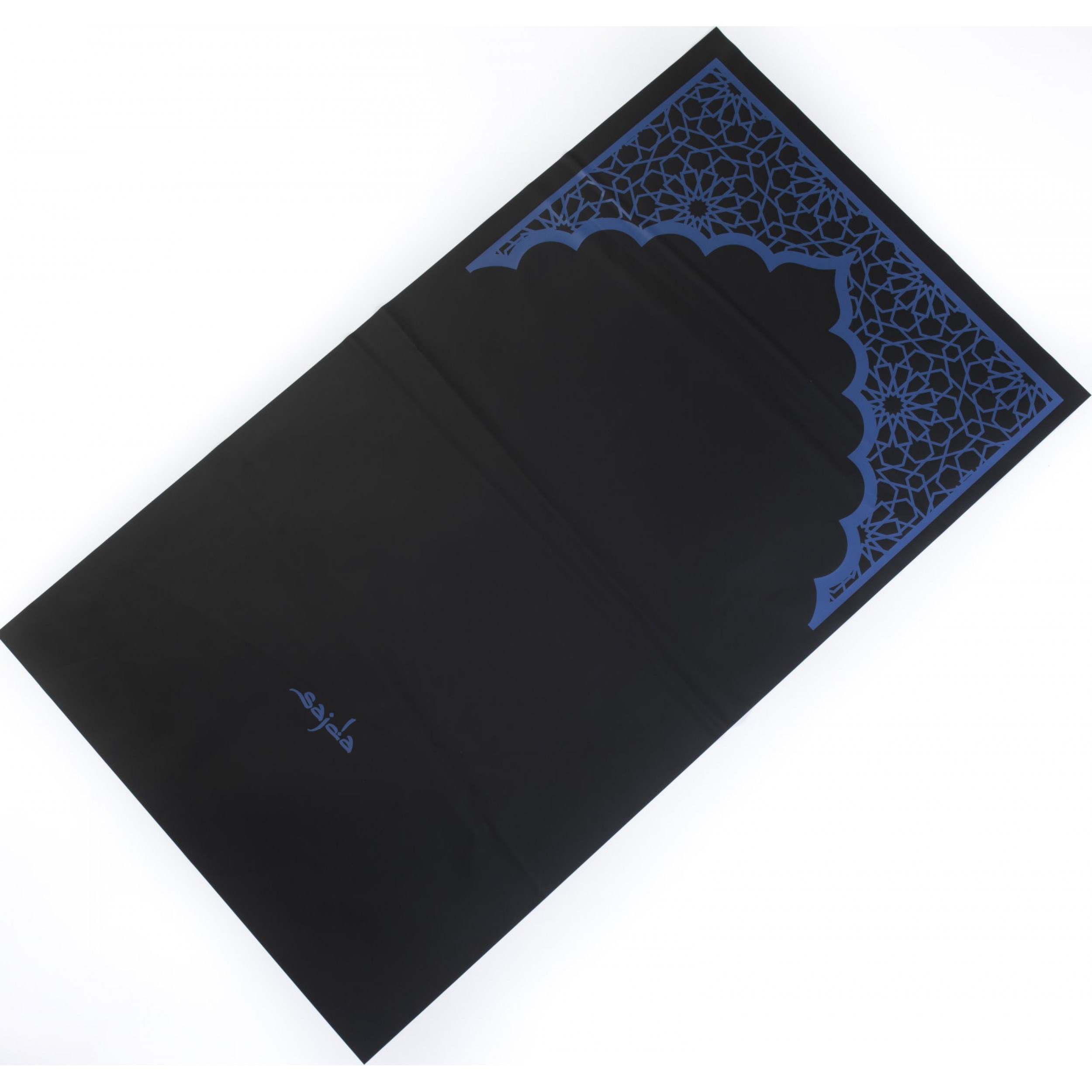 Ультракомпактный карманный непромокаемый коврик для намаза "Михраб" СИНИй (размер 112x63)